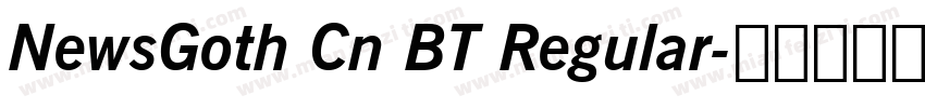 NewsGoth Cn BT Regular字体转换